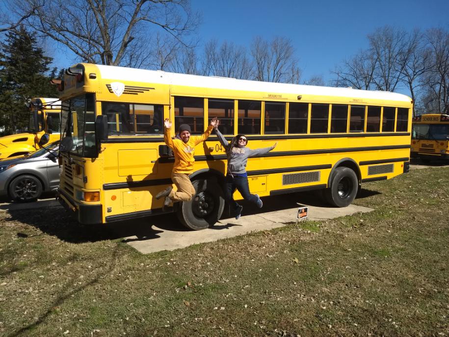 Our first day with the bus.